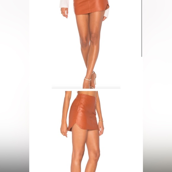 Karina Grimaldi ‘Jacob’ Leather Skirt - Picture 3 of 5